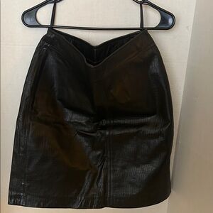 Old Navy leather Black Mini Skirt